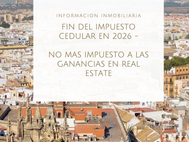 Fin el Impuesto Cedular